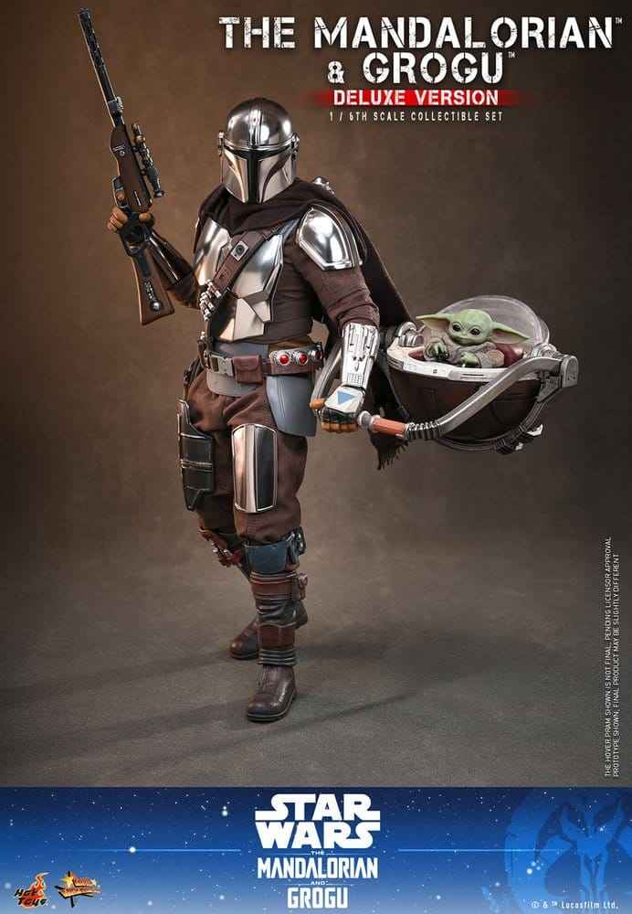 Star Wars: The Mandalorian & Grogu Movie Masterpiece Action Figure 1/6 The Mandalorian and Grogu (Deluxe Version) 31 cm