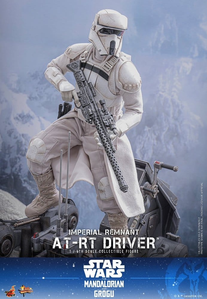Star Wars: The Mandalorian & Grogu Movie Masterpiece Action Figure 1/6 Imperial Remnant AT-RT Driver 30 cm