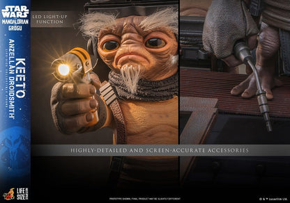 Star Wars: The Mandalorian & Grogu Life-Size Masterpiece Life-Size Figure Keeto (Anzellan Droidsmith) 26 cm Hot Toys
