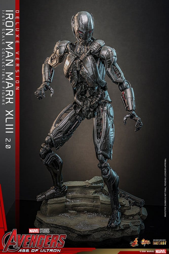 Avengers: Age of Ultron Movie Masterpiece Diecast Action Figure 1/6 Iron Man Mark XLIII (2.0) (Deluxe Version) 32 cm Hot Toys