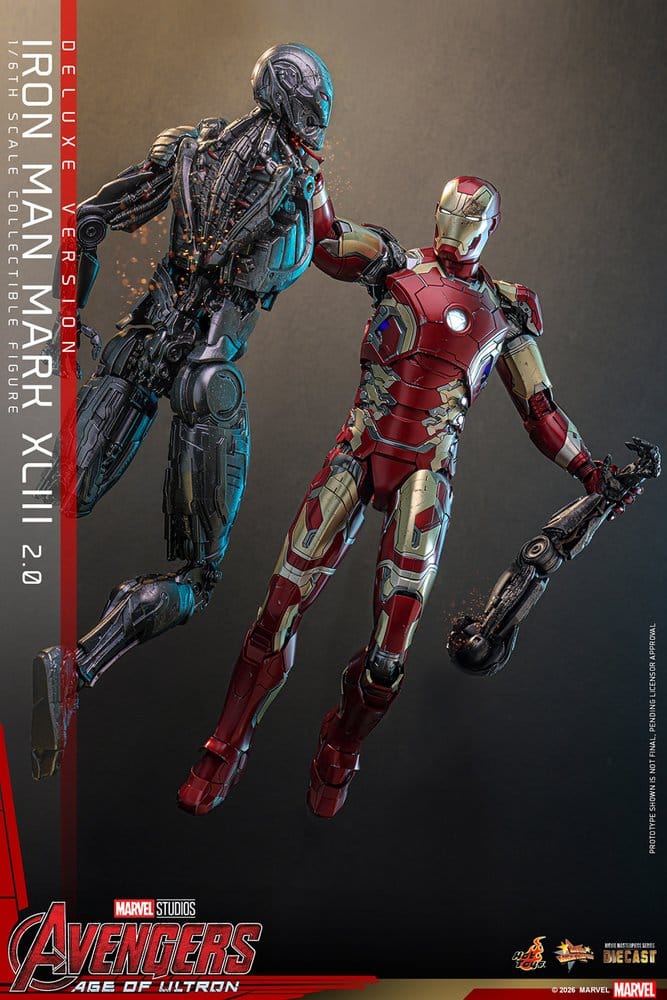 Avengers: Age of Ultron Movie Masterpiece Diecast Action Figure 1/6 Iron Man Mark XLIII (2.0) (Deluxe Version) 32 cm Hot Toys