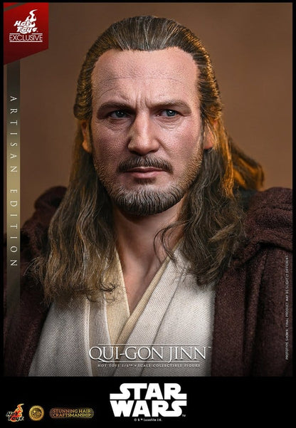 Star Wars: The Phantom Menace Movie Masterpiece Action Figure 1/6 Qui-Gon Jinn (Artisan Edition) Hot Toys Exclusive 32 cm