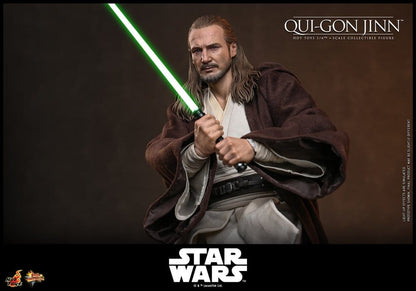 Star Wars: The Phantom Menace Movie Masterpiece Action Figure 1/6 Qui-Gon Jinn (Artisan Edition) Hot Toys Exclusive 32 cm