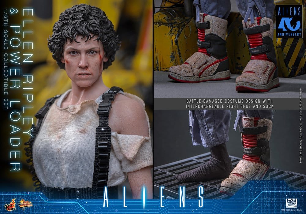 Aliens Movie Masterpiece Figure Set 1/6 Ellen Ripley and Power Loader 52 cm