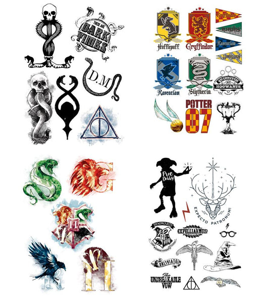 Harry Potter Temporary Tattoos Set Gadgets