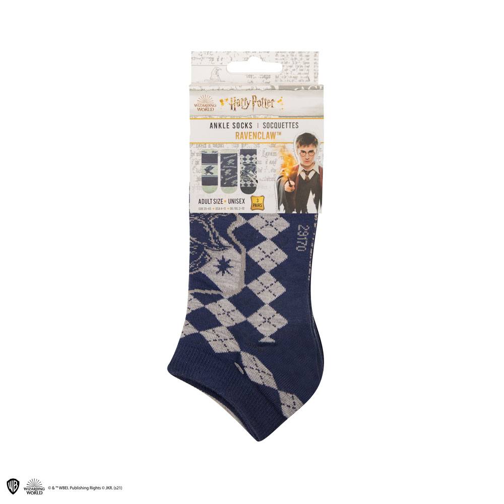 Harry Potter Ankle Socks 3-Pack Ravenclaw Footwear