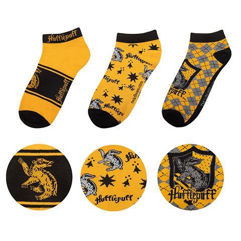 Harry Potter Ankle Socks 3-Pack Hufflepuff Footwear