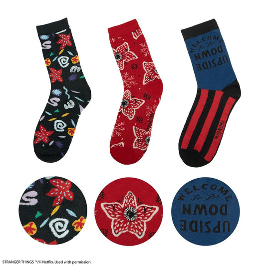 Stranger Things: Stranger Things Set of 3 Socks - FanofThings.co.uk