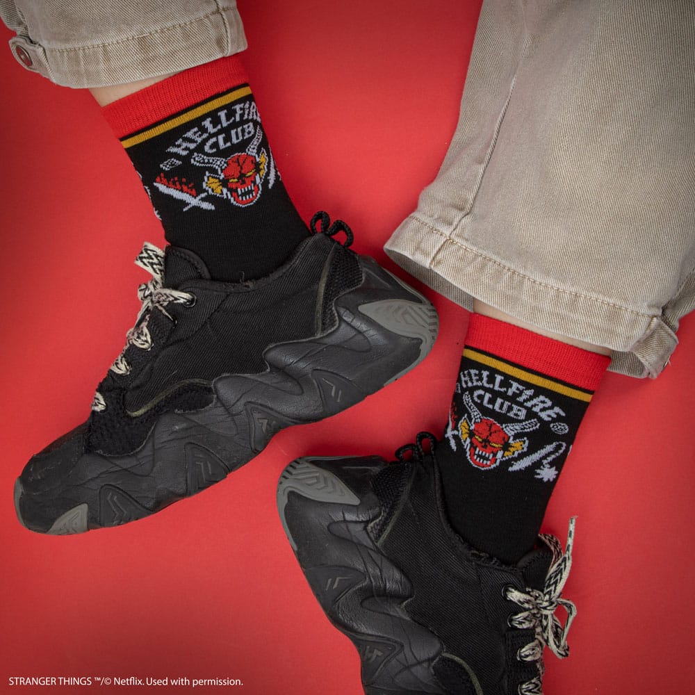 Stranger Things: Hellfire Club Set of 3 Socks Cinereplicas