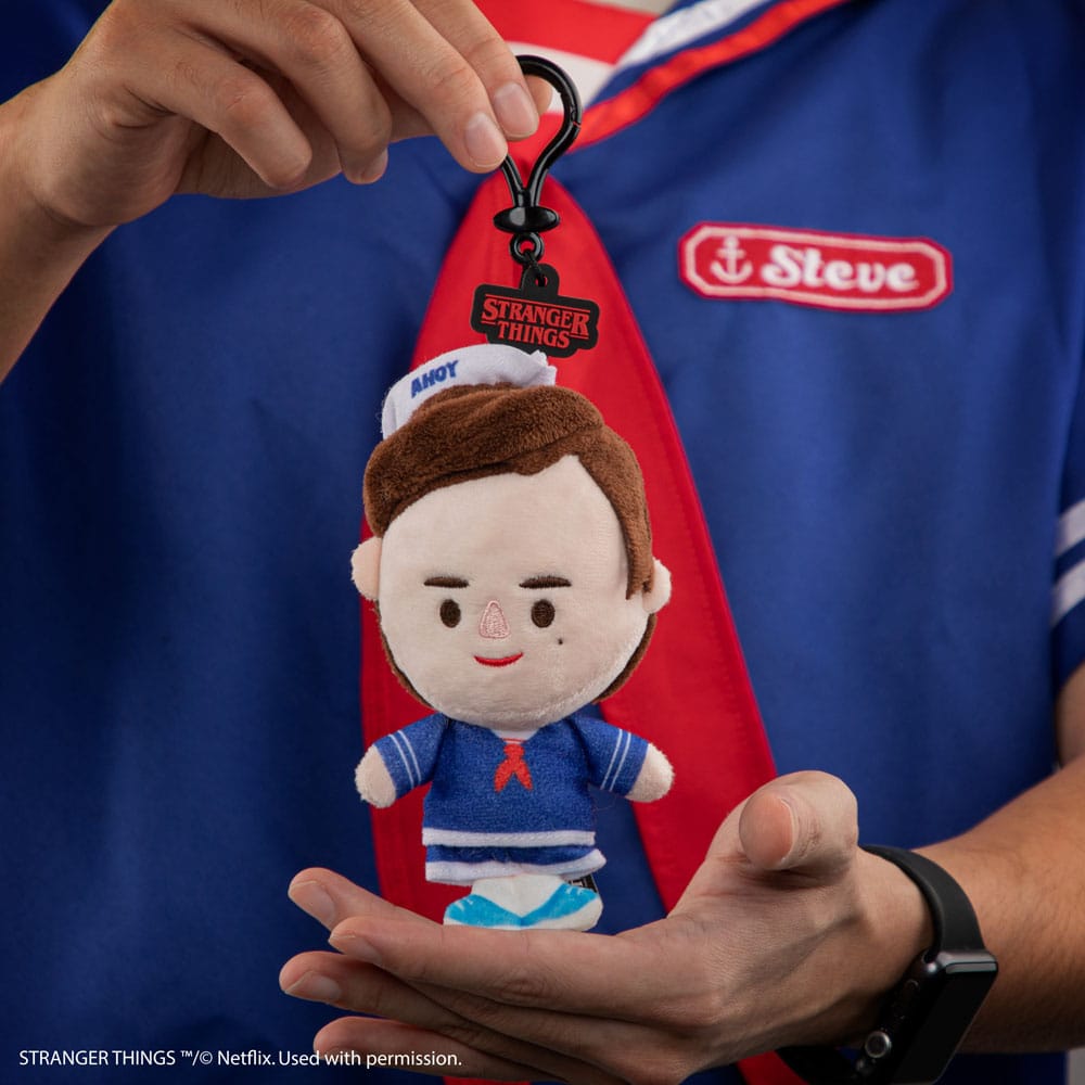 Stranger Things: Steve Scoops Ahoy Plush Keychain - FanofThings.co.uk