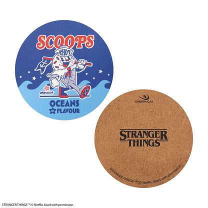 Stranger Things Scoops Ahoy Coaster 4-Pack - FanofThings.co.uk
