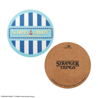 Stranger Things Scoops Ahoy Coaster 4-Pack - FanofThings.co.uk