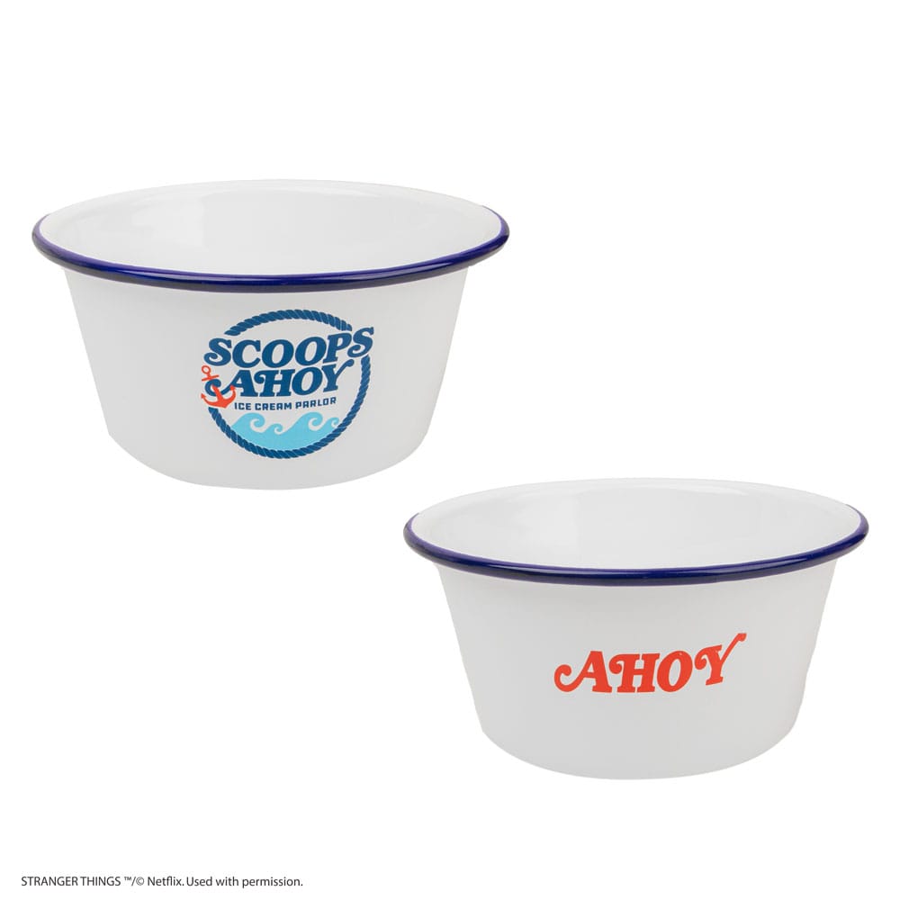 Stranger Things Ice Cream Bowl with Sailor Hat Scoops Ahoy - FanofThings.co.uk
