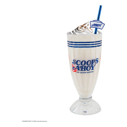 Stranger Things Milkshake Glass Set Scoops Ahoy - FanofThings.co.uk