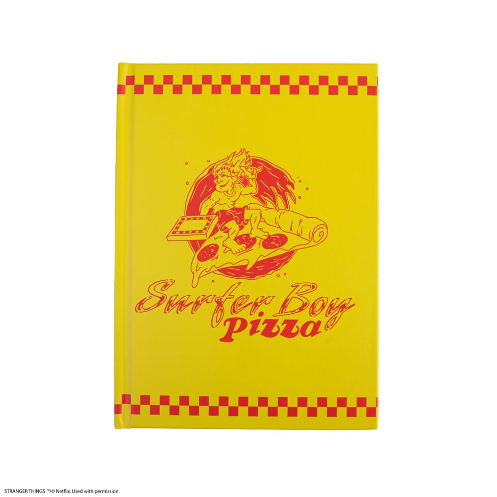 Stranger Things Notebook Surfer Boy Pizza Hardcover - FanofThings.co.uk