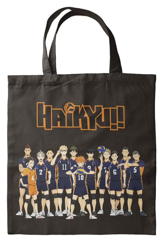 Tote Bag Haikyu Black 40 x 35 cm
