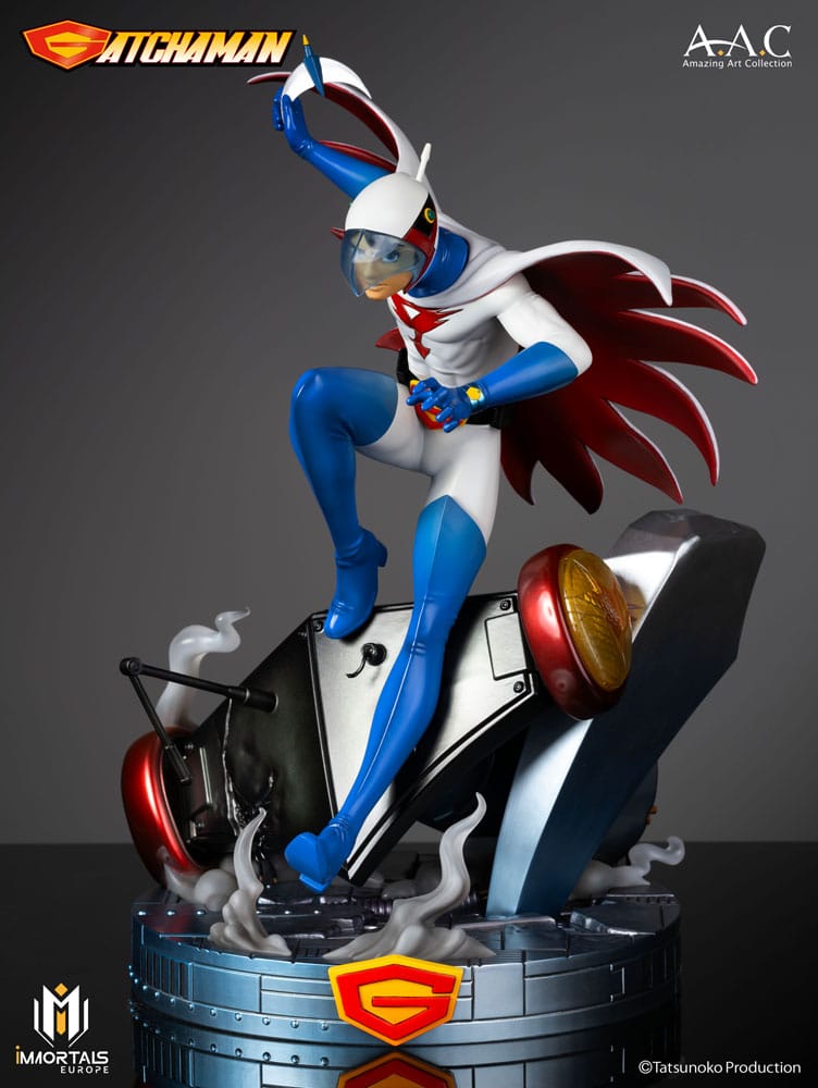Gatchaman Amazing Art Collection Statue Ken the Eagle The Leader of the Science Ninja Team 34 cm Statues