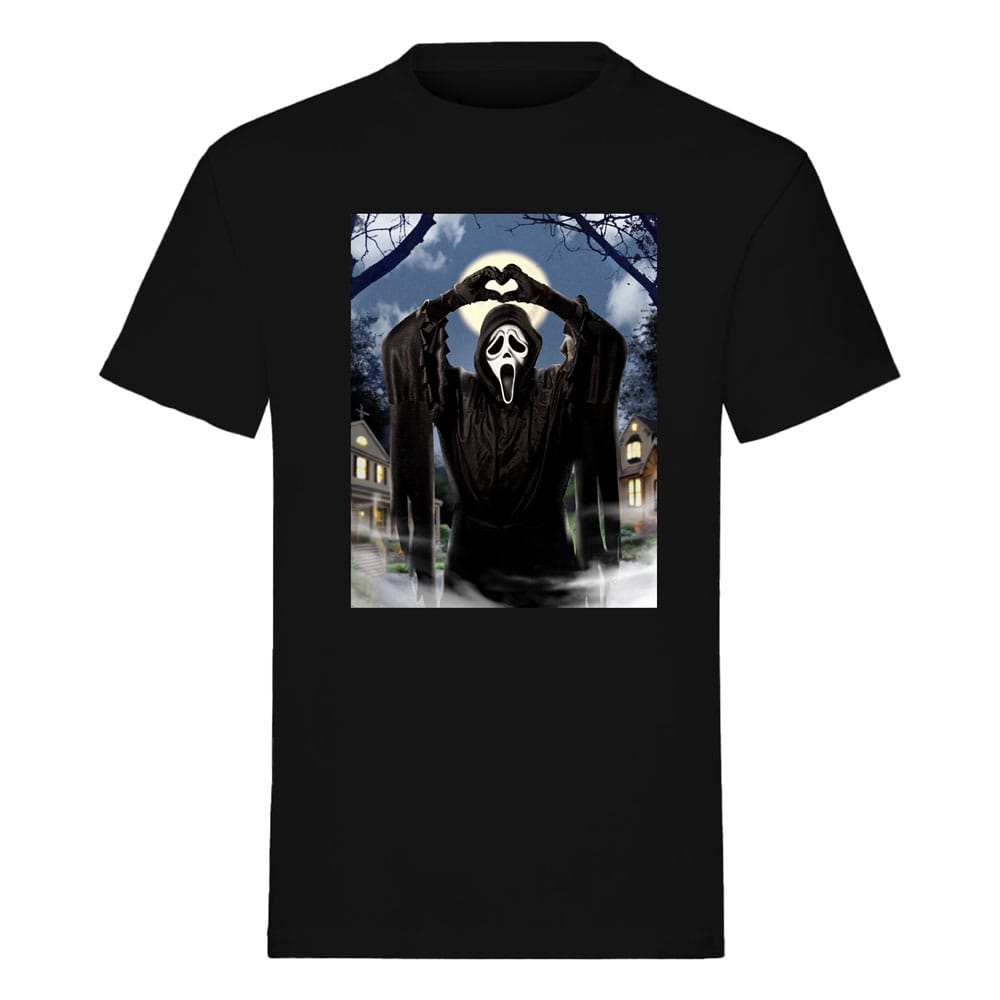 Scream T-Shirt Ghost Face Hearts Size XL - FanofThings.co.uk