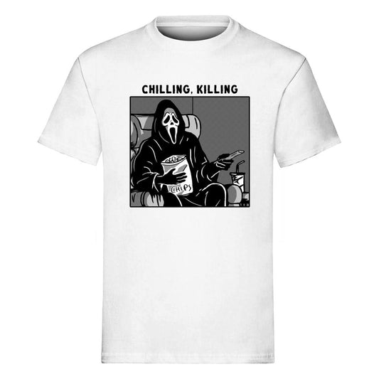 Scream T-Shirt Ghost Face Chilling, Killing Size XL - FanofThings.co.uk