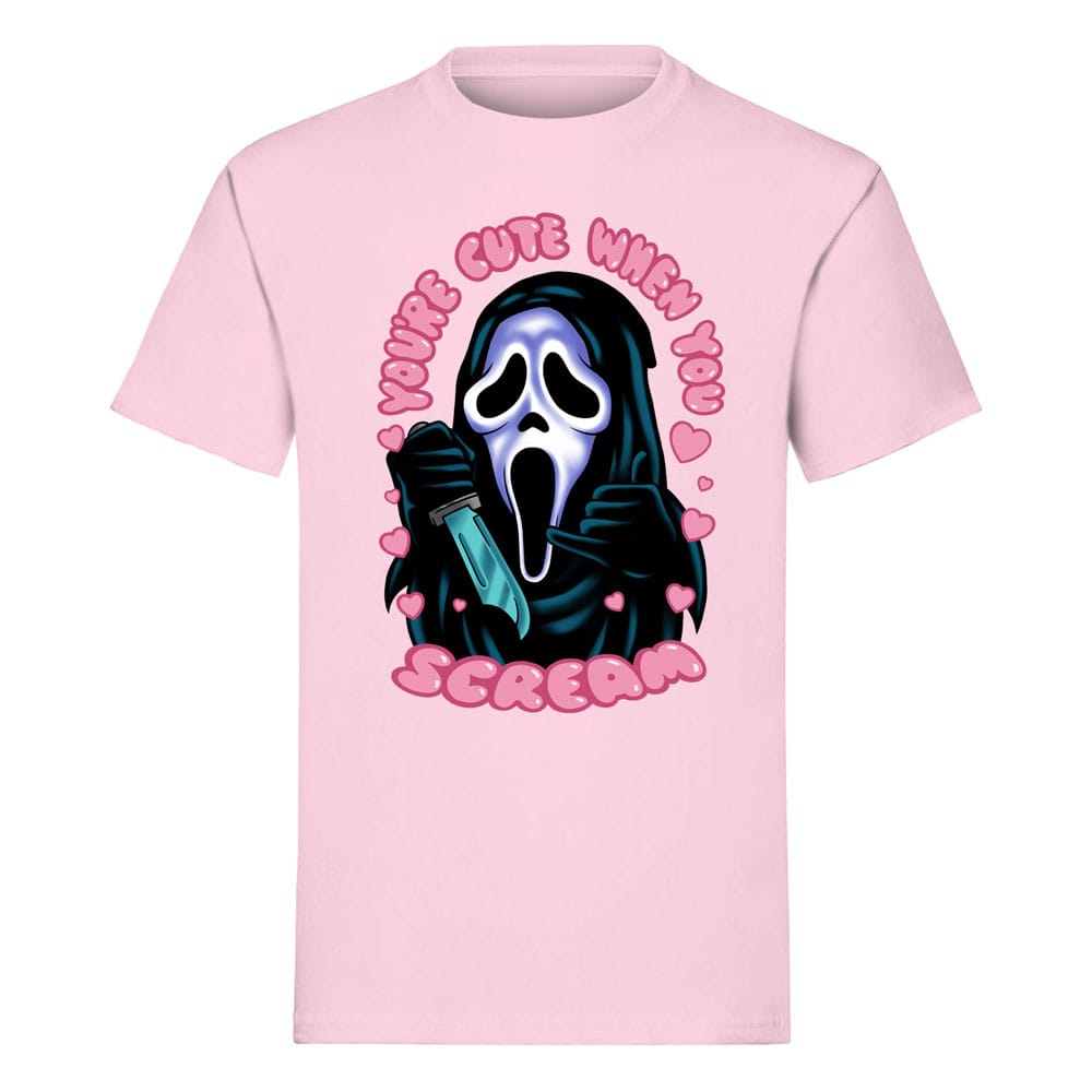 Scream T-Shirt Ghost Face You're Cute when you Scream Size S Indiego