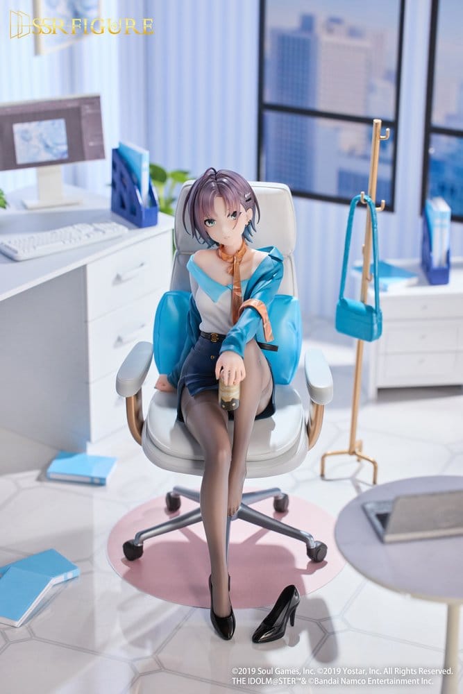 Idolmaster Shiny Colors x Mahjong Soul SSR PVC Statue 1/7 Asakura Tooru Leisurely Grace Ver. 21 cm