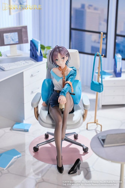 Idolmaster Shiny Colors x Mahjong Soul SSR PVC Statue 1/7 Asakura Tooru Leisurely Grace Ver. 21 cm