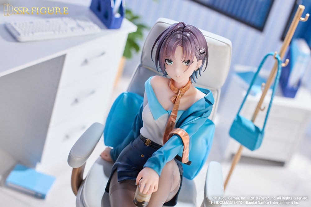 Idolmaster Shiny Colors x Mahjong Soul SSR PVC Statue 1/7 Asakura Tooru Leisurely Grace Ver. 21 cm