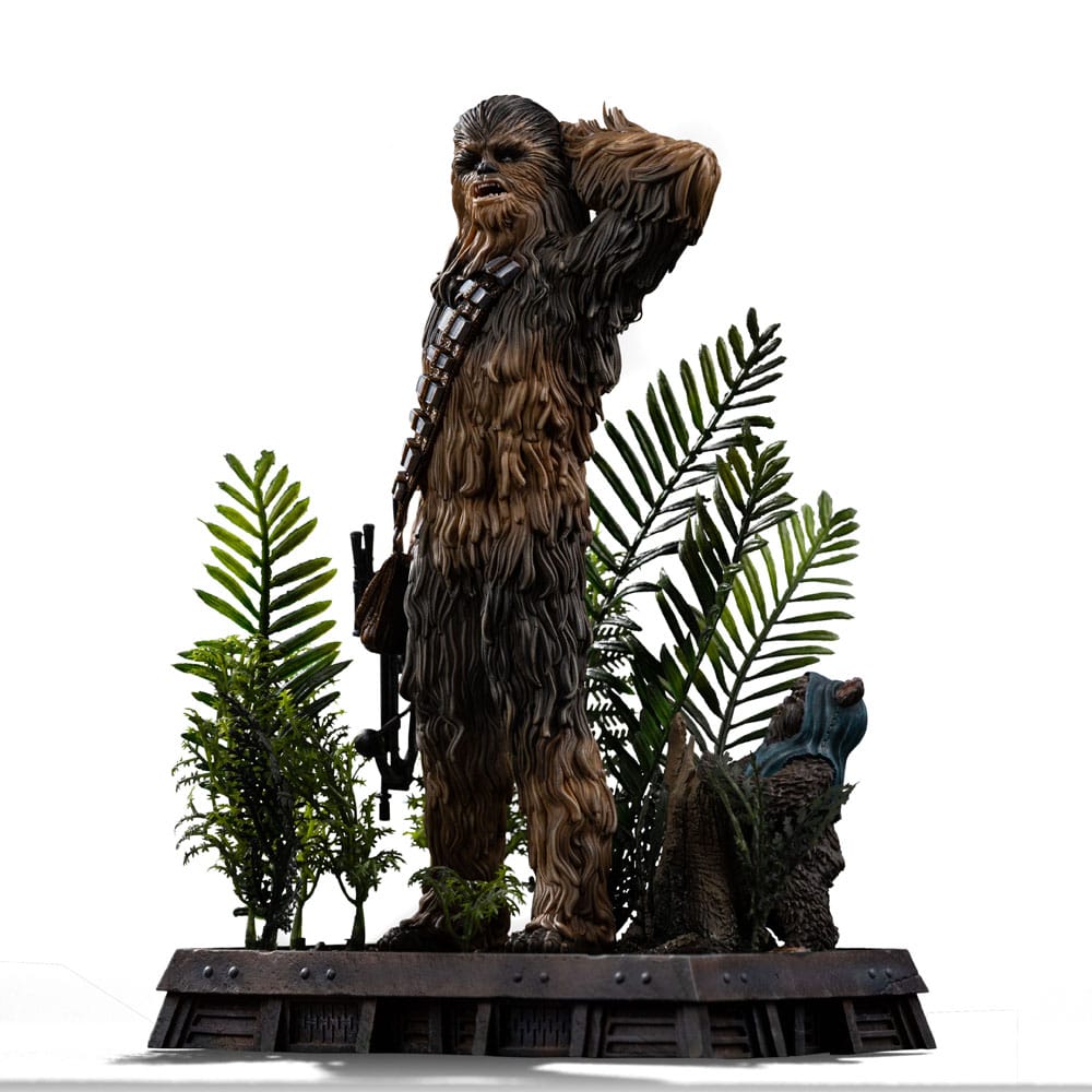 Star Wars Episode VI Art Scale Statue 1/10 Chewbacca and Tokkat 22 cm Iron Studios