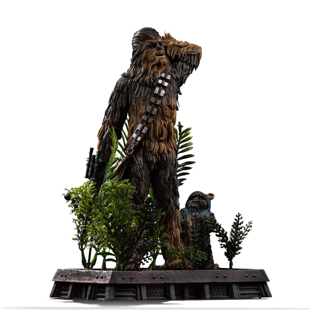 Star Wars Episode VI Art Scale Statue 1/10 Chewbacca and Tokkat 22 cm Iron Studios