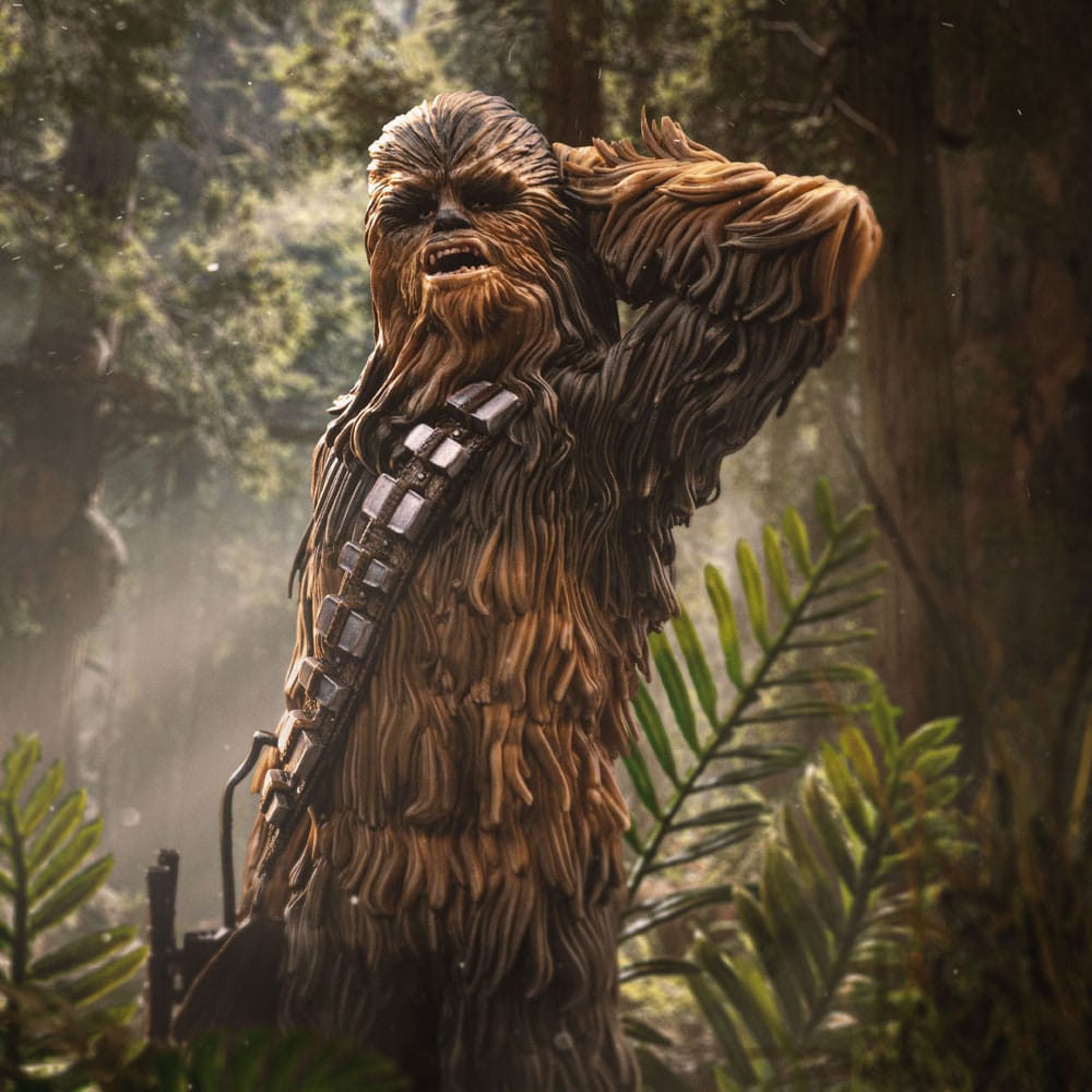 Star Wars Episode VI Art Scale Statue 1/10 Chewbacca and Tokkat 22 cm Iron Studios