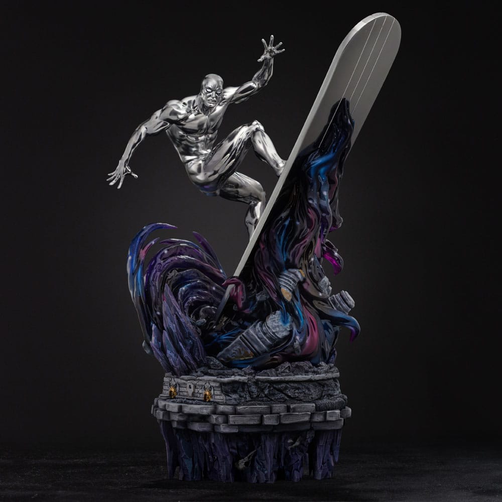 Marvel Comics Infinity Gauntlet Diorama Art Scale Statue 1/10 Silver Surfer Deluxe 36 cm Iron Studios