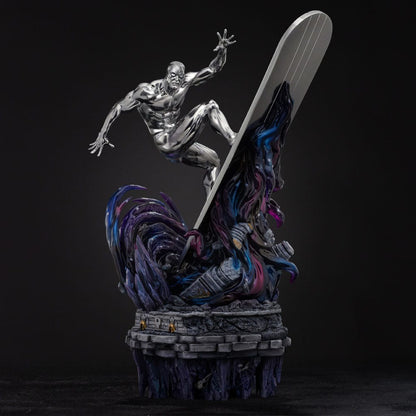 Marvel Comics Infinity Gauntlet Diorama Art Scale Statue 1/10 Silver Surfer Deluxe 36 cm Iron Studios