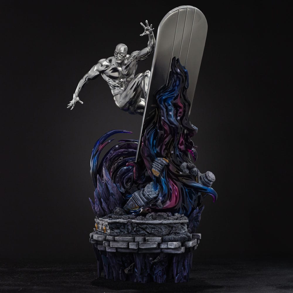 Marvel Comics Infinity Gauntlet Diorama Art Scale Statue 1/10 Silver Surfer Deluxe 36 cm Iron Studios