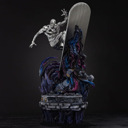 Marvel Comics Infinity Gauntlet Diorama Art Scale Statue 1/10 Silver Surfer Deluxe 36 cm Iron Studios
