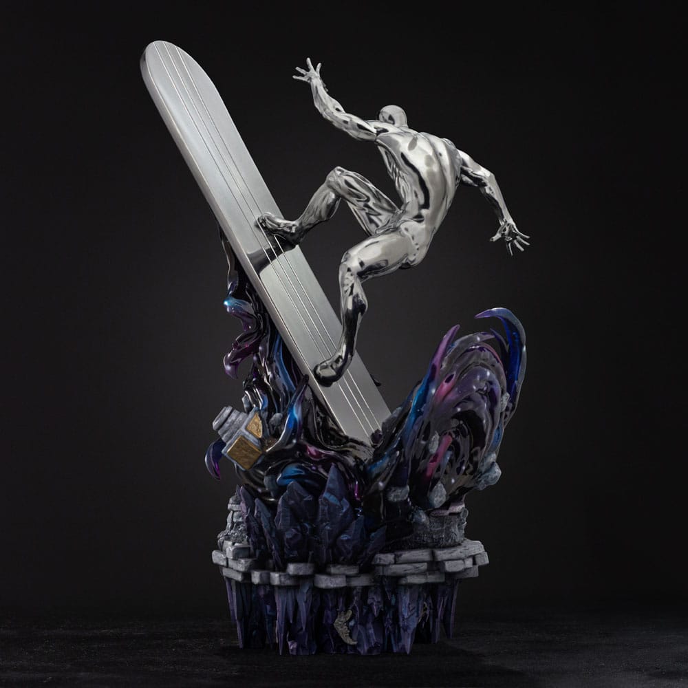 Marvel Comics Infinity Gauntlet Diorama Art Scale Statue 1/10 Silver Surfer Deluxe 36 cm Iron Studios