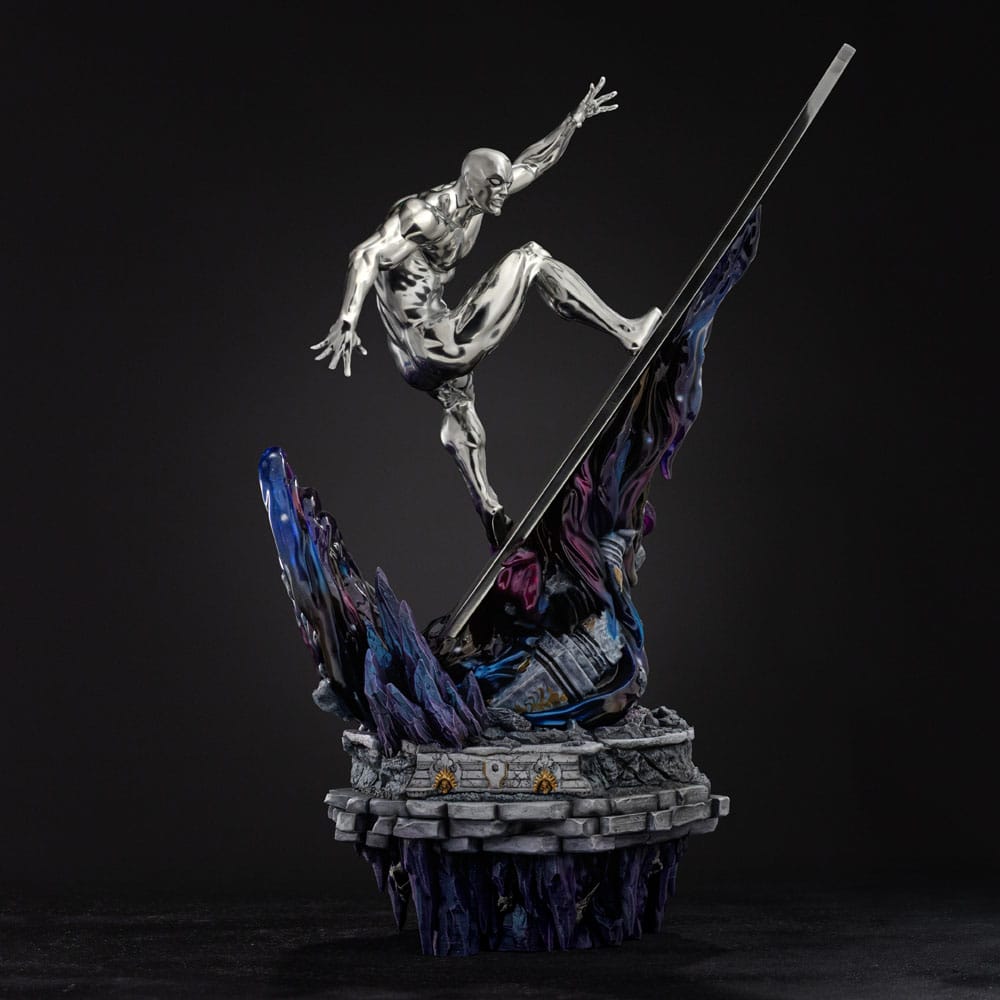 Marvel Comics Infinity Gauntlet Diorama Art Scale Statue 1/10 Silver Surfer Deluxe 36 cm Iron Studios