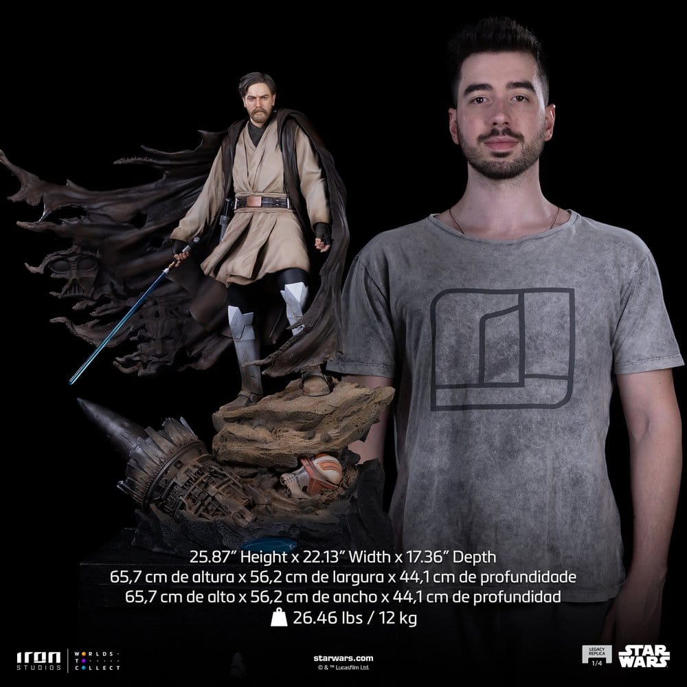 Star Wars Legacy Replica Statue 1/4 Obi-Wan Signatures 66 cm Iron Studios