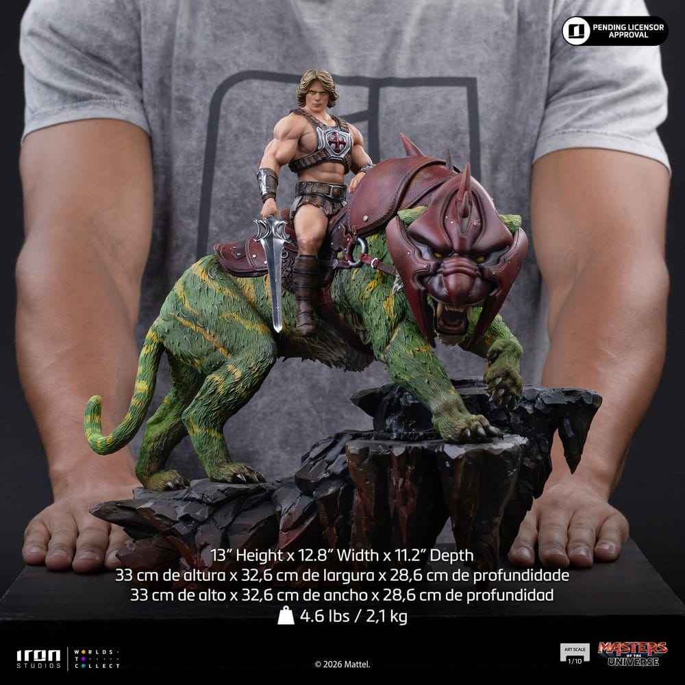 Masters of the Universe Art Scale Statue 1/10 He-Man and Battle Cat 33 cm