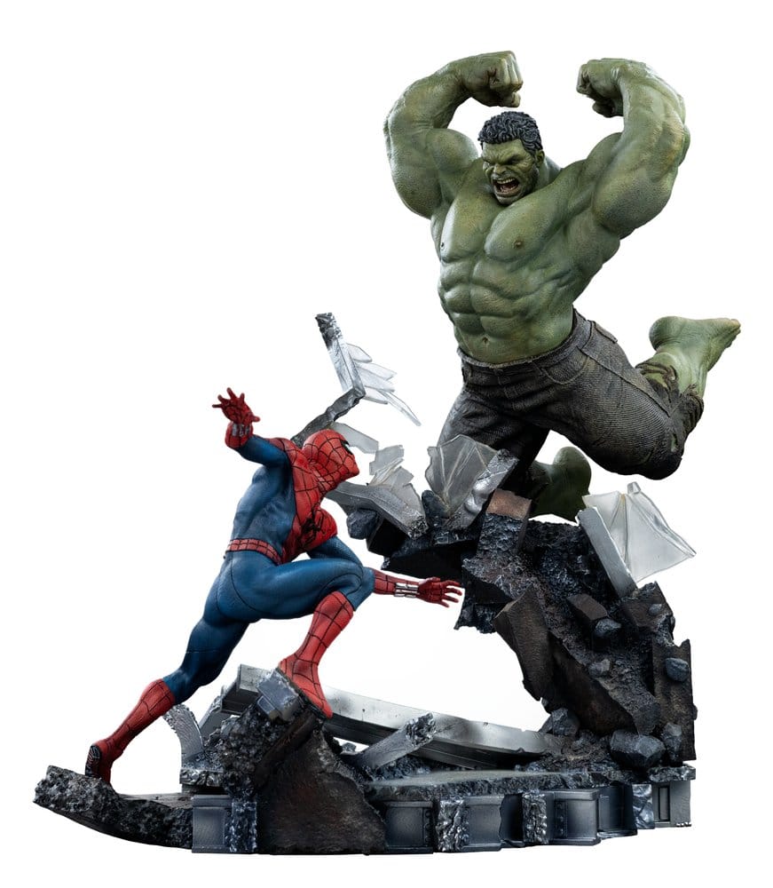 Marvel Comics Art Scale Statue 1/10 Spider-Man vs Hulk 38 cm