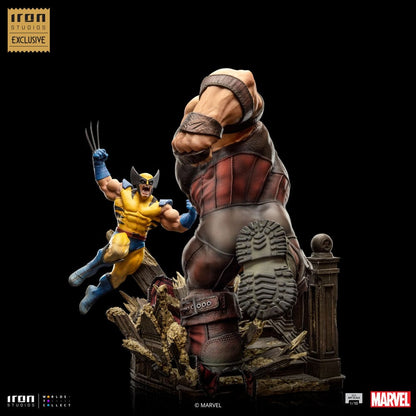 Marvel BDS Art Scale Statue 1/10 Wolverine vs Juggernaut heo EU Exclusive 30 cm Iron Studios