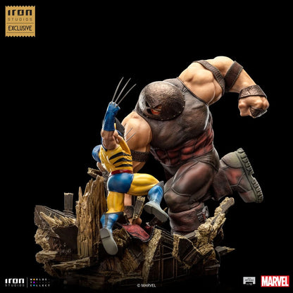 Marvel BDS Art Scale Statue 1/10 Wolverine vs Juggernaut heo EU Exclusive 30 cm Iron Studios