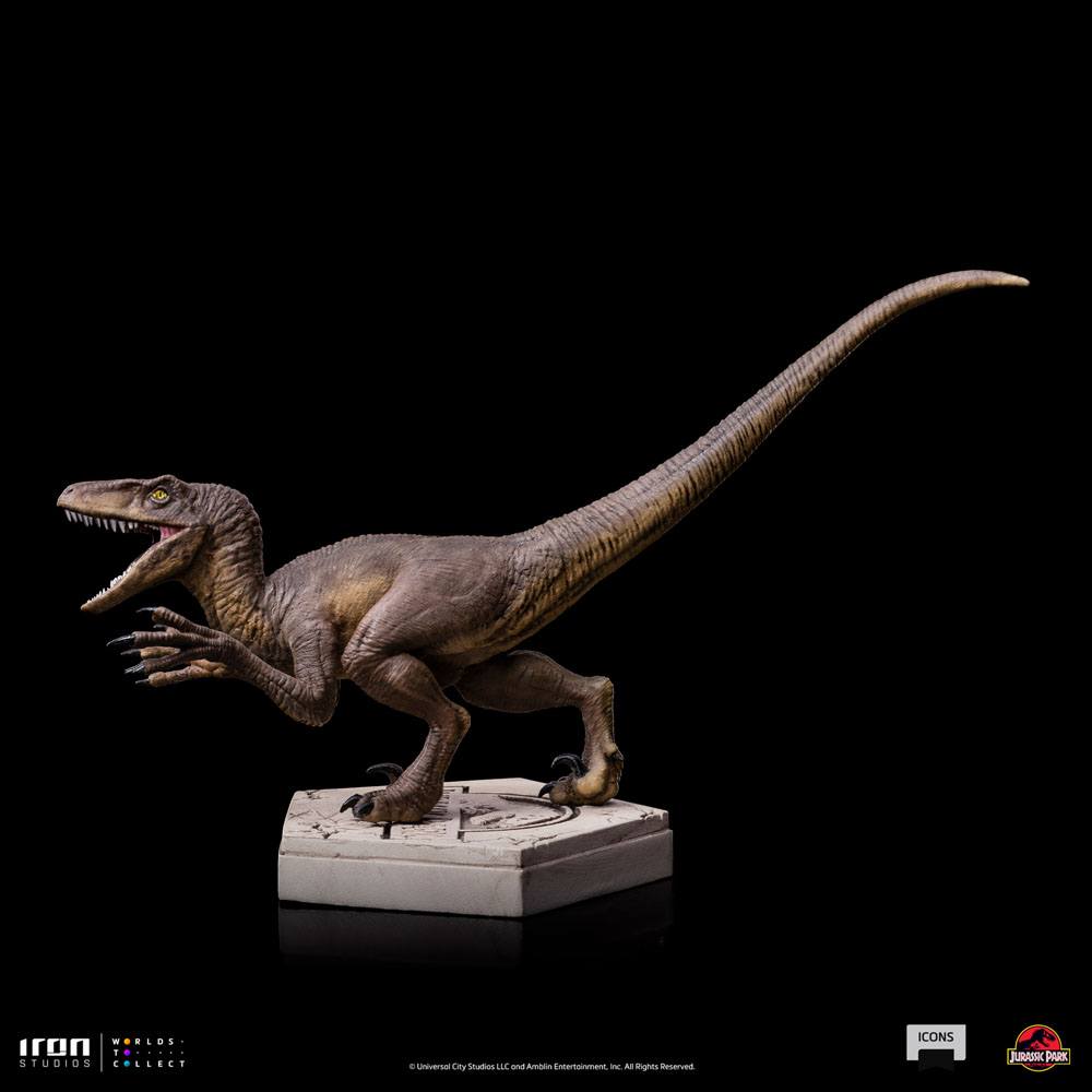Jurassic World Icons Statue Velociraptor A 9 cm