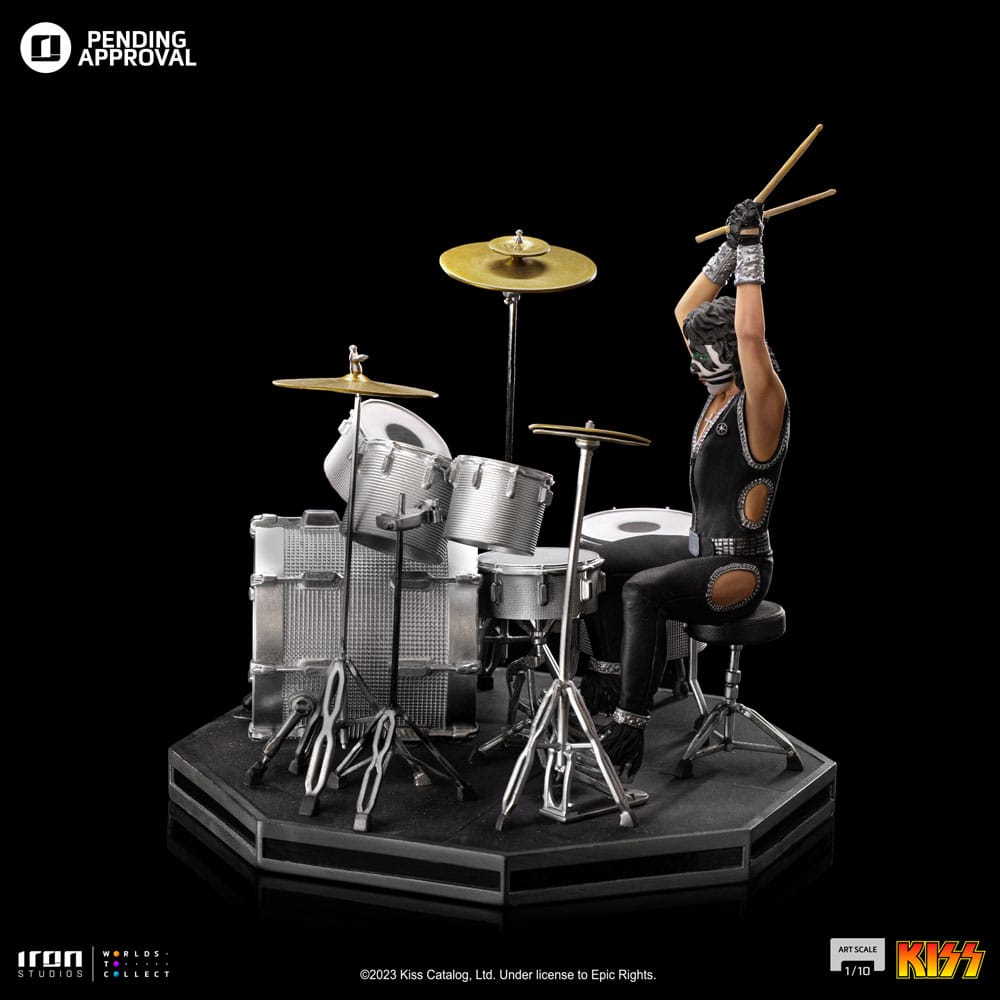 Kiss Art Scale Statue 1/10 Peter Criss Limited Edtition 22 cm Iron Studios