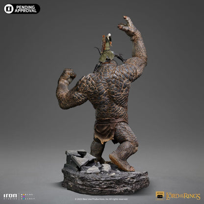 Lord Of The Rings Deluxe Art Scale Statue 1/10 Cave Troll and Legolas 72 cm