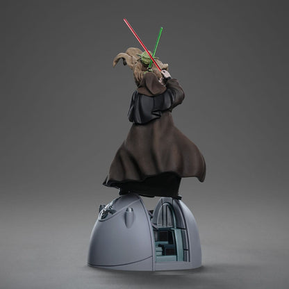 Star Wars Deluxe Art Scale Statue 1/10 Yoda vs Emperor Palpatine (CCXP Exclusive 2024) 31 cm
