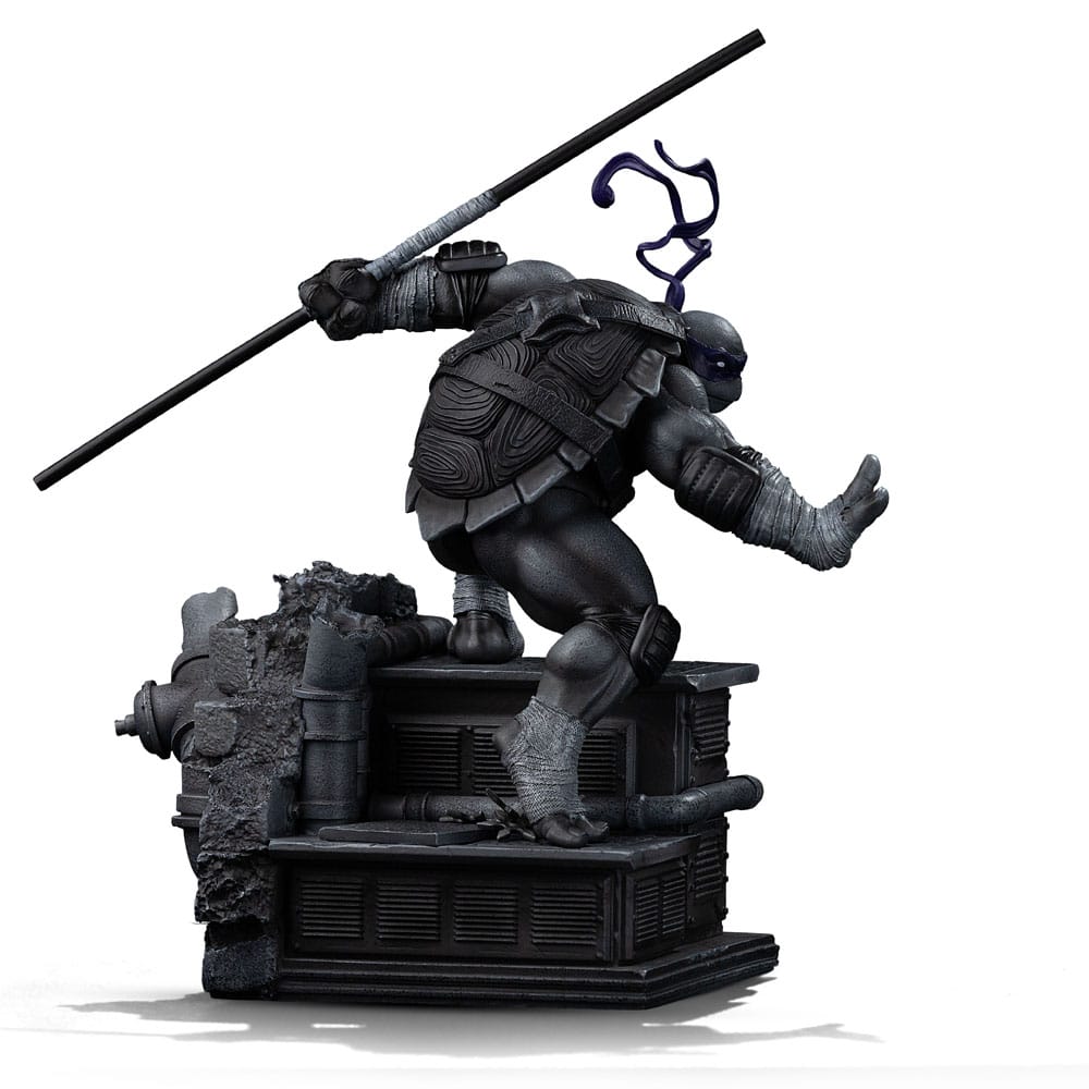 Teenage Mutant Ninja Turtles Art Scale Statue 1/10 Donatello Black and White Variant 26 cm heo exclusive Iron Studios