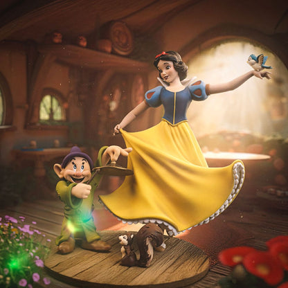 Snow White and the Seven Dwarves Art Scale Statue 1/10 Snow White and Dopey 21 cm Iron Studios