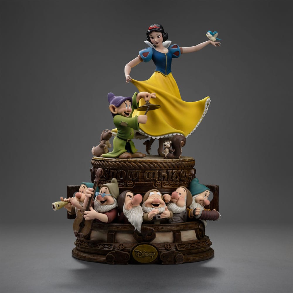 Snow White and the Seven Dwarves Art Scale Statue 1/10 Snow White and Dopey Deluxe Edition 21 cm Iron Studios