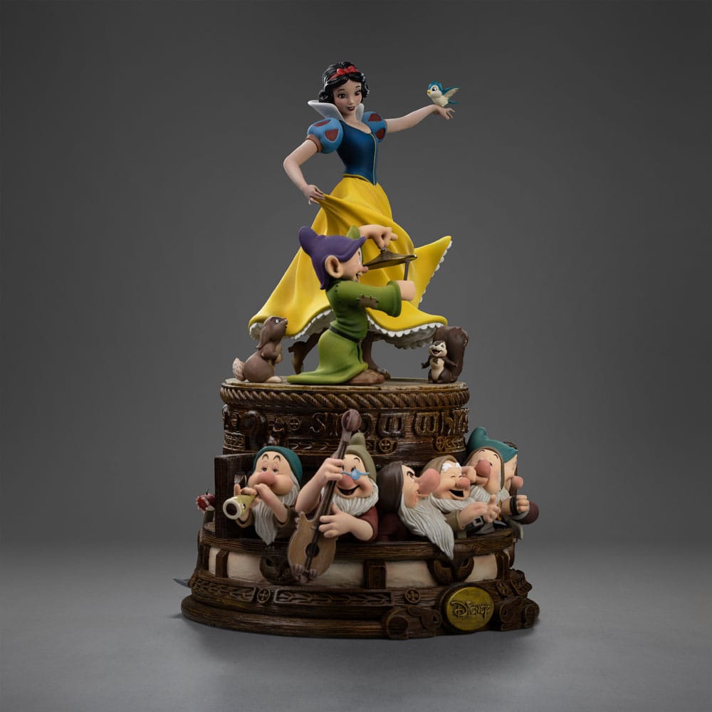 Snow White and the Seven Dwarves Art Scale Statue 1/10 Snow White and Dopey Deluxe Edition 21 cm Iron Studios