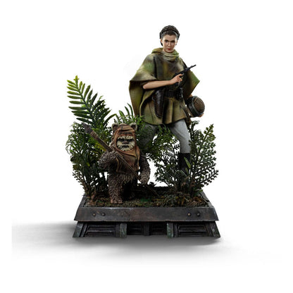 Star Wars Episode VI Art Scale Statue 1/10 Leia and Wicket 21 cm Iron Studios